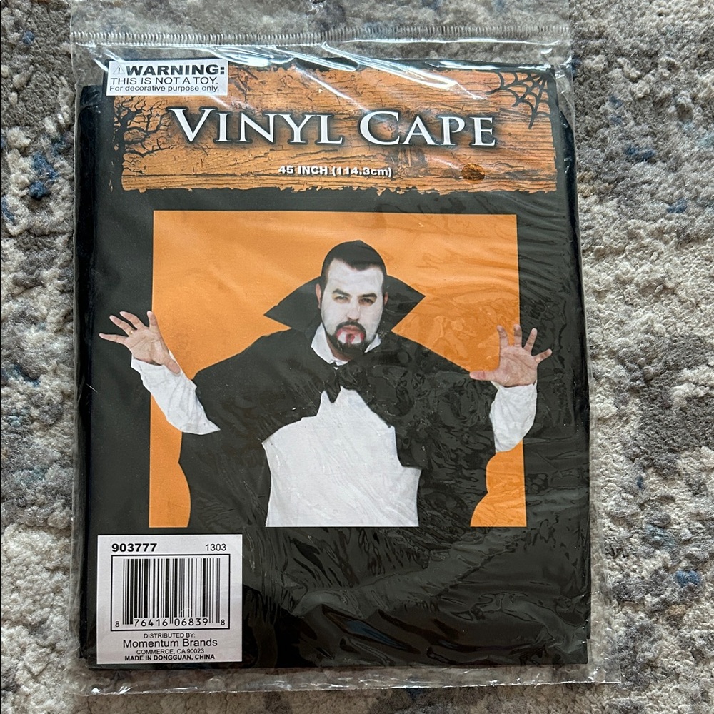 Black Vinyl Cape